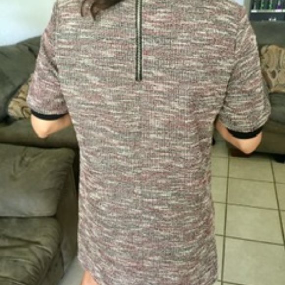 Marled maroon t-shirt dress. Never worn. - Picture 3 of 6